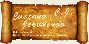 Cvetana Jereminov vizit kartica